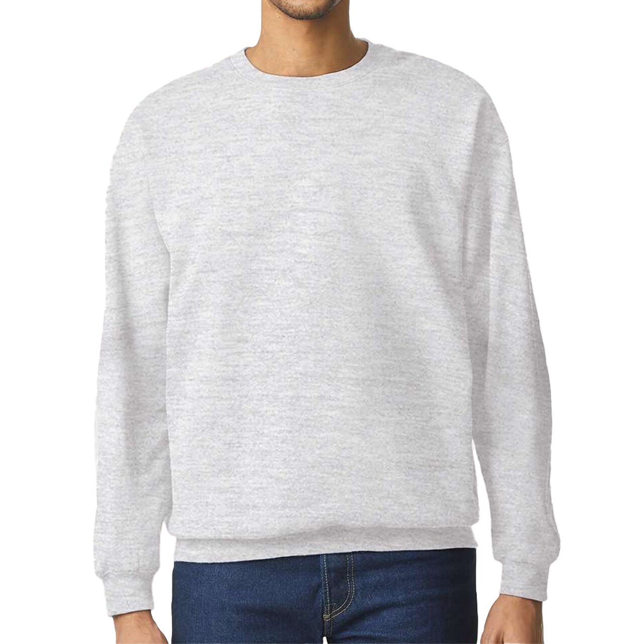 Gildan Softstyle Crewneck Sweatshirt, 80/20 Cotton Blend, Print-Ready Fleece